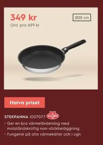 Electrolux Home Ballarini stekpanna erbjuda