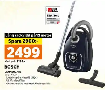 Power Bosch dammsugare erbjuda