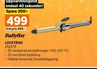 Power Babyliss locktång erbjuda