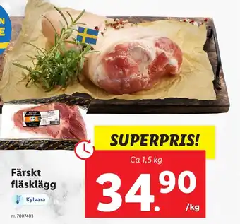 Lidl Färskt fläsklägg erbjuda