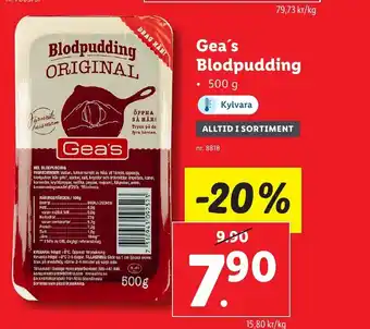 Gea's Blodpudding