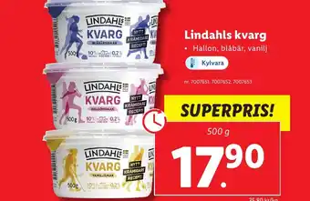 Lidl Lindahls kvarg erbjuda