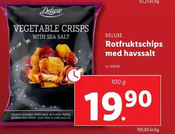Rotfruktschips med havssalt