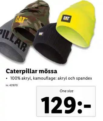 Caterpillar mössa