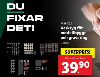 Lidl Verktyg för modellbygge och gravering erbjuda