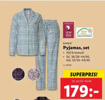 Lidl Pyjamas, set erbjuda