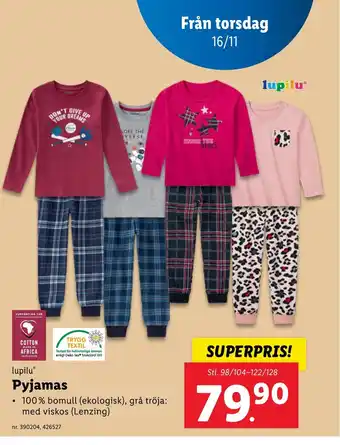 Lidl Pyjamas erbjuda