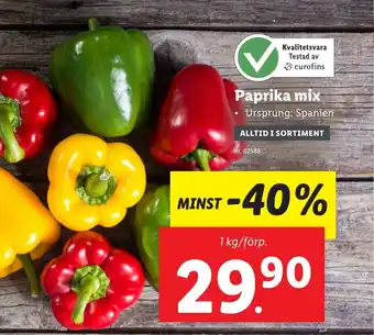 Lidl Paprika mix erbjuda