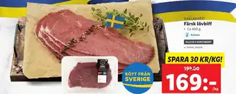 Lidl Färsk lövbiff erbjuda