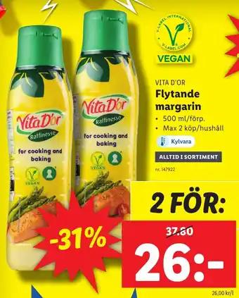 Lidl Flytande margarin erbjuda