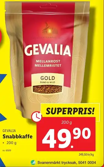 Lidl Snabbkaffe erbjuda