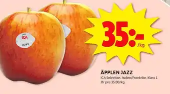 ICA Kvantum ÄPPLEN JAZZ erbjuda