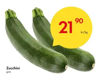 Snabbgross Zucchini erbjuda