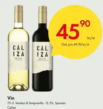 Snabbgross Vin 75 cl. Verdejo & Tempranillo. 12,5%. Spanien. Caliza erbjuda