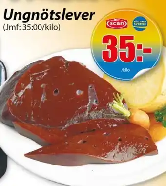 Extra Mjällby Stormarknad Ungnötslever erbjuda