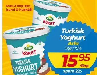 Matrix Butikerna Turkisk Yoghurt Arla 1kg / 10% erbjuda