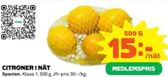 Stora Coop CITRONER I NÄT erbjuda