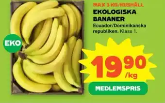 Stora Coop EKOLOGISKA BANANER erbjuda