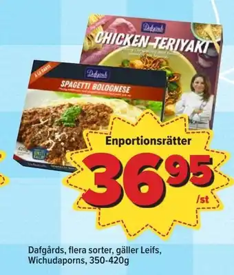 Östenssons Enportionsrätter Dafgårds erbjuda