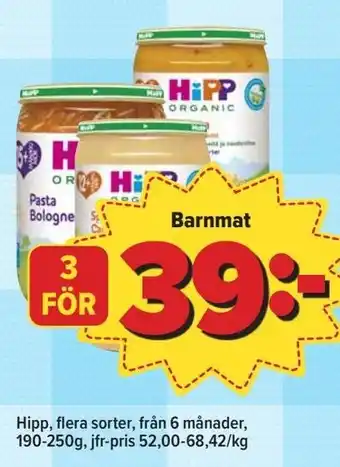 Östenssons Barnmat Hipp erbjuda