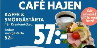 Ica Hajen Lagpris KAFFE & SMÖRGÅSTÅRTA erbjuda