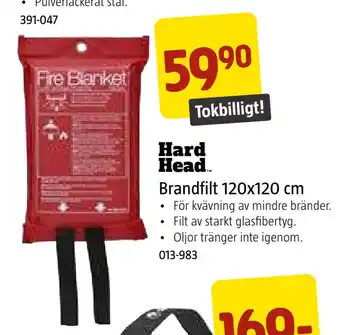 Jula Brandfilt 120x120 cm erbjuda
