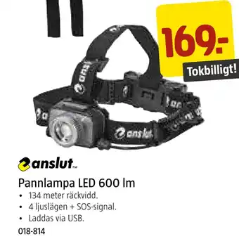 Jula Pannlampa led 600 lm erbjuda