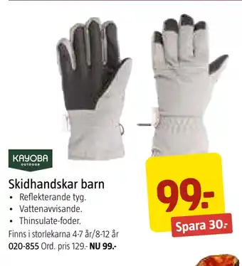 Jula Skidhandskar barn erbjuda