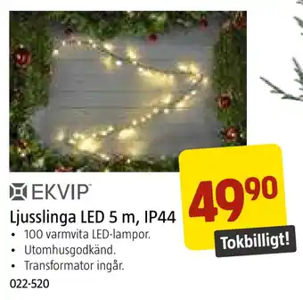 Jula Ljusslinga led 5 m, ip44 erbjuda