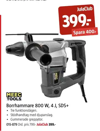 Jula Borrhammare 800 w, 4 j, sds+ erbjuda