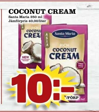 Matvärlden Tensta Coconut cream erbjuda