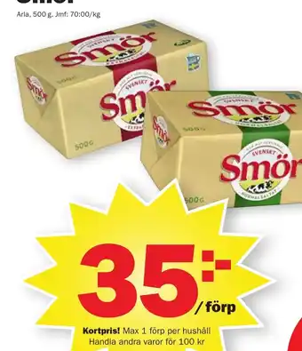 Pekås Smör Arla erbjuda