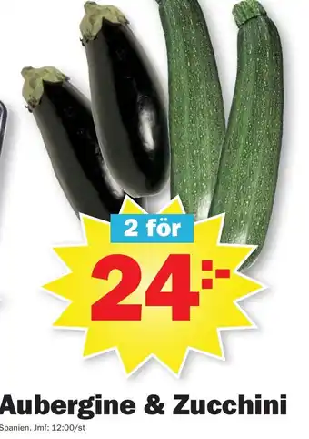 Pekås Aubergine & Zucchini erbjuda