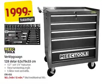 Jula Meec tools verktygsvagn erbjuda