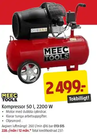 Jula Meec tools kompressor erbjuda
