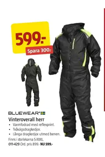 Jula Bluewear overall erbjuda