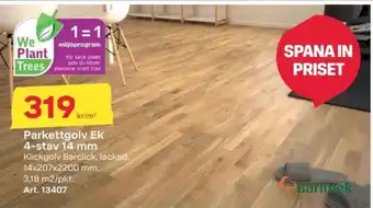 Byggmax Barlinek parkettgolv erbjuda