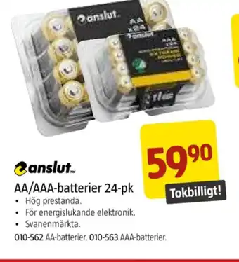 Jula Anslut batterier erbjuda