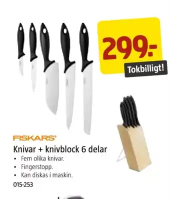 Jula Fiskars knivar erbjuda