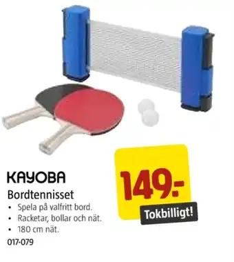 Jula Kayoba bordtennis div erbjuda
