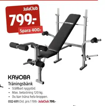 Jula Kayoba träningsredskap erbjuda