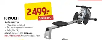 Jula Kayoba roddmaskin erbjuda