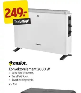 Jula Anslut konvektorelement erbjuda