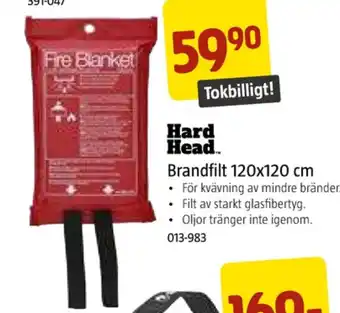 Jula Hard head brandfilt erbjuda