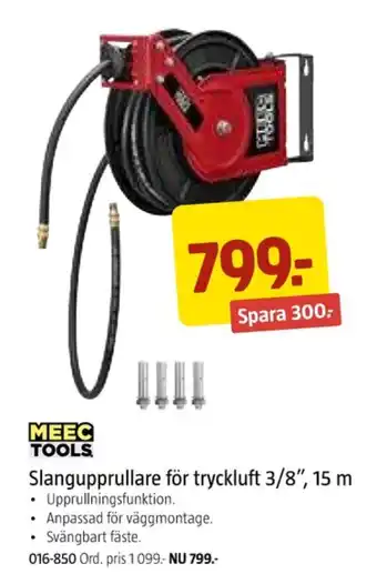 Jula Meec tools slangupprullare erbjuda