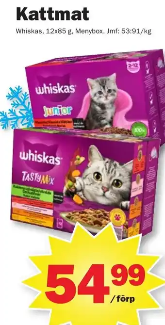 Pekås Kattmat Whiskas erbjuda
