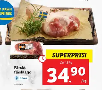 Lidl Färskt fläsklägg erbjuda