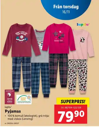Lidl Pyjamas erbjuda