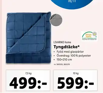 Lidl Tyngdtäcke erbjuda