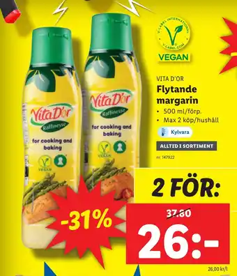 Lidl Flytande margarin erbjuda